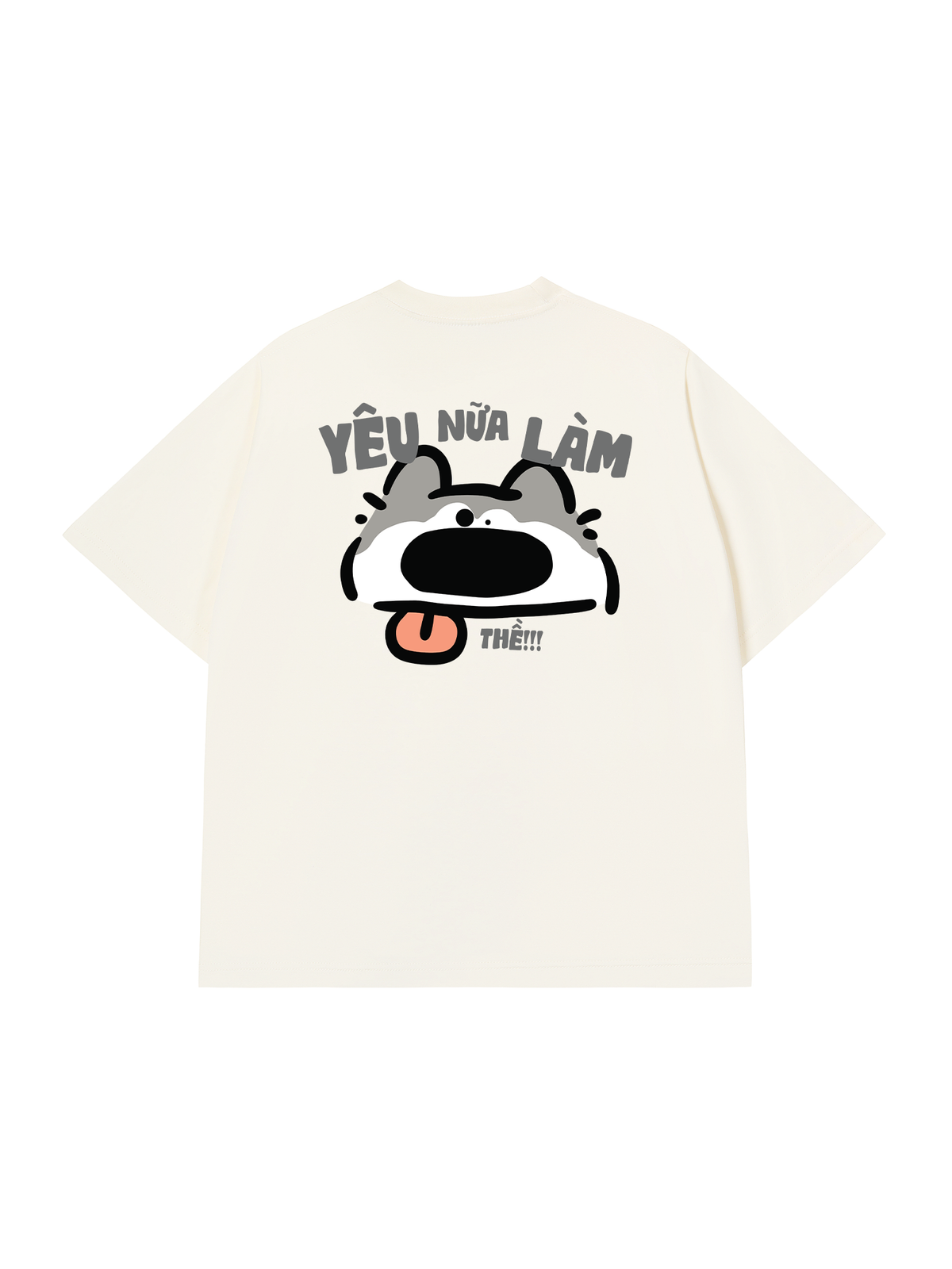 Áo Thun Relaxed Fit Yêu Nữa Làm Chó