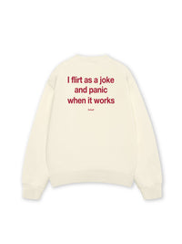 Áo Sweater Nỉ Hai Da Flirt As A Joke