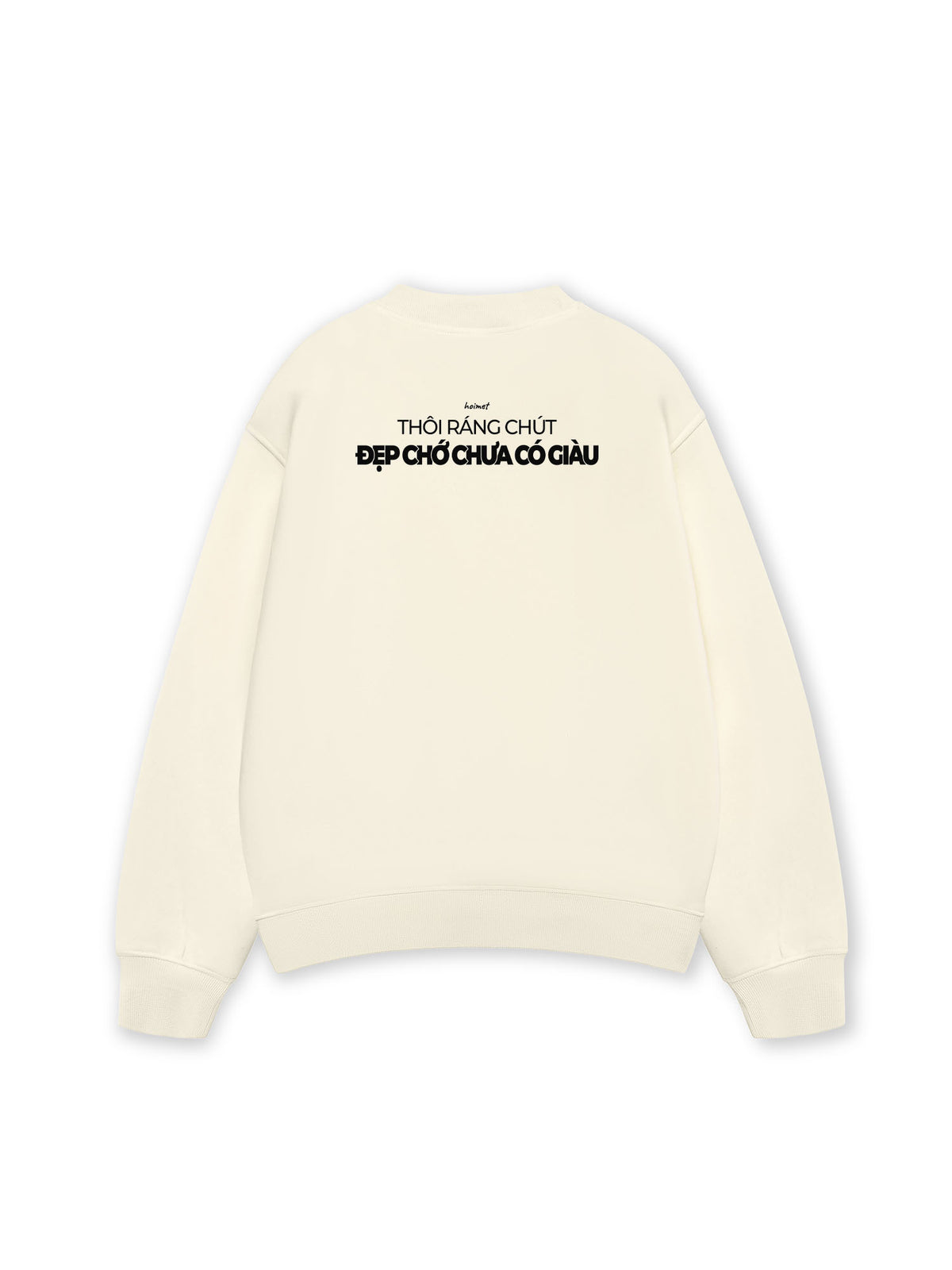 Áo Sweater Nỉ Hai Da Đẹp Nhưng Không Giàu