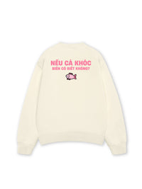 Áo Sweater Nỉ Hai Da Cá Khóc Biển Có Biết Không