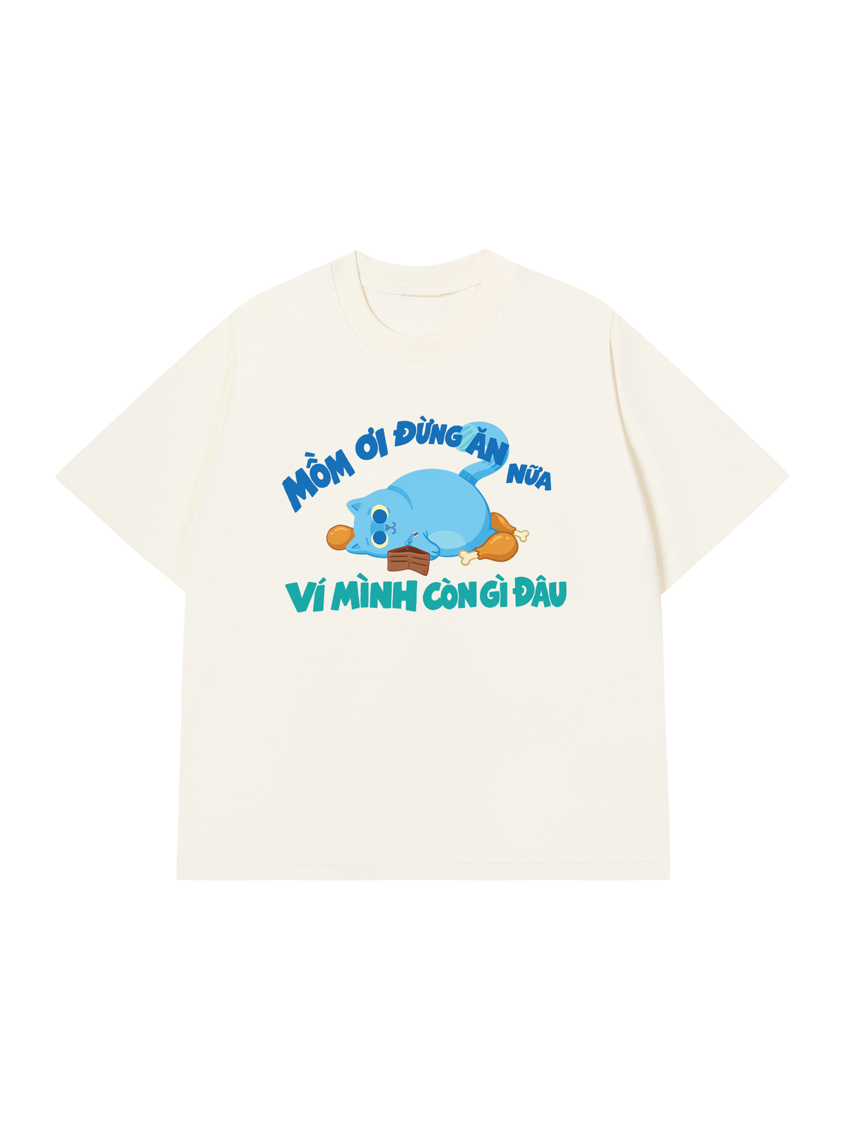 Áo Thun Relaxed Fit Mồm Ơi Đừng Ăn Nữa