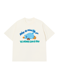 Áo Thun Relaxed Fit Mồm Ơi Đừng Ăn Nữa
