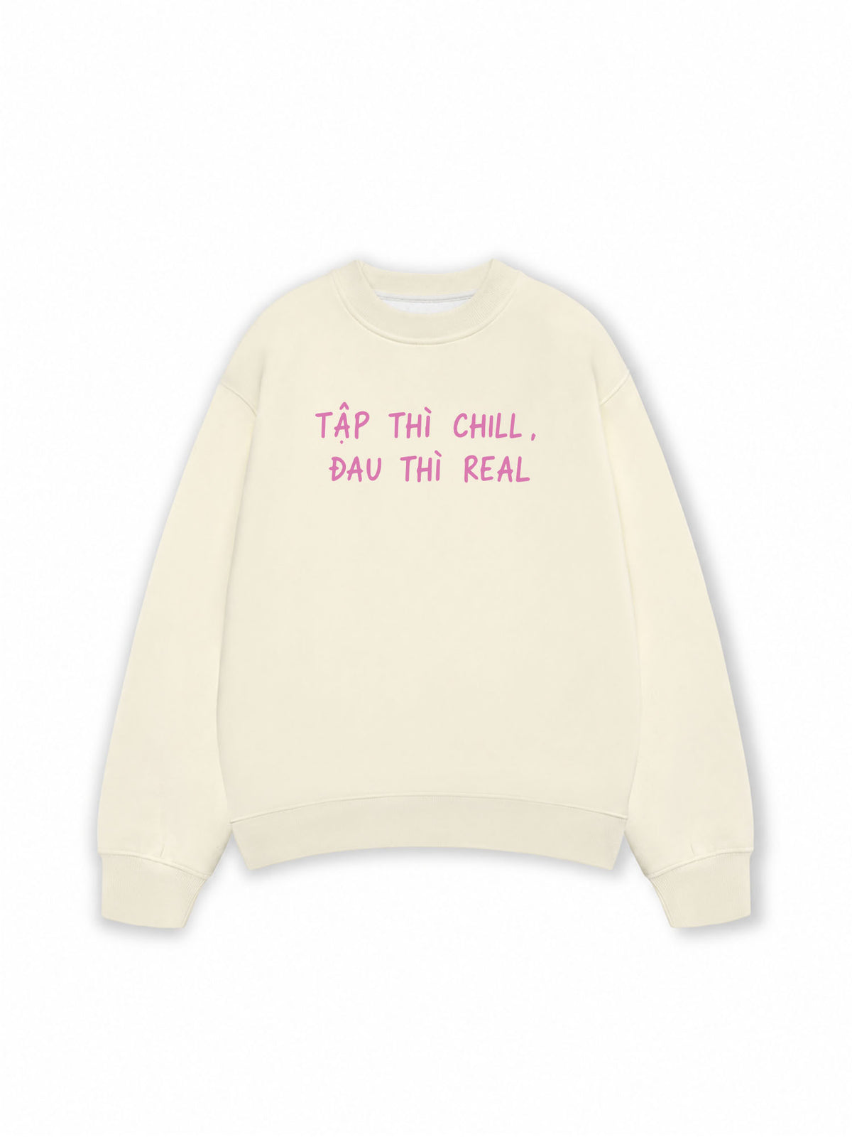 Áo Sweater Nỉ Hai Da  Tập Chill Đau Real