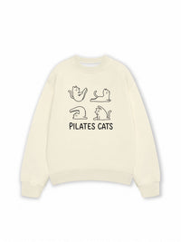 Áo Sweater Nỉ Hai Da Pilates Cat