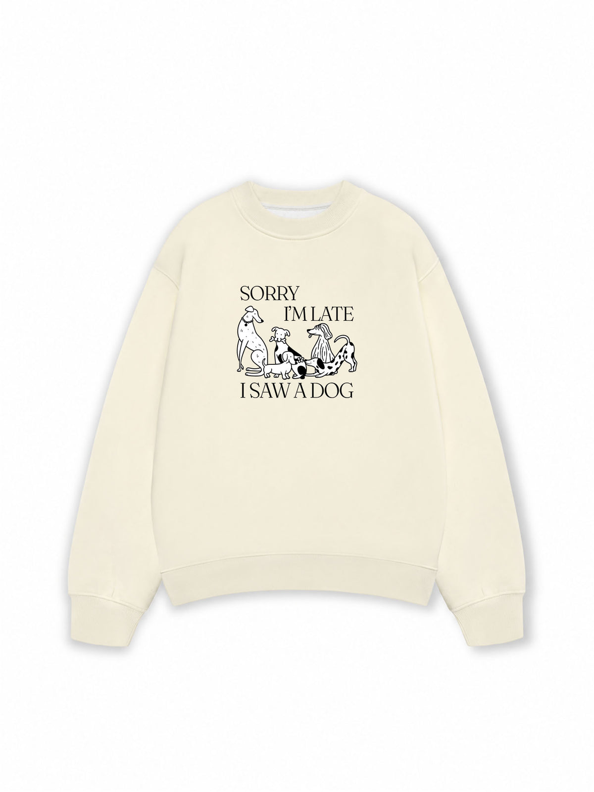 Áo Sweater Nỉ Hai Da I Saw A Dog