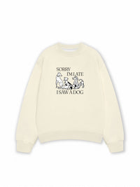 Áo Sweater Nỉ Hai Da I Saw A Dog