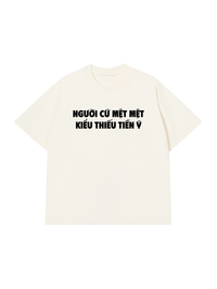 Áo Thun Relaxed Fit Người Cứ Mệt Mệt Kiểu Thiếu Tiền
