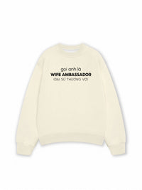 Áo Sweater Nỉ Hai Da Đại Sứ Thương Vợ