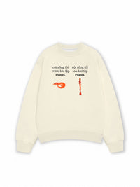 Áo Sweater Nỉ Hai Da Tôm Pilates