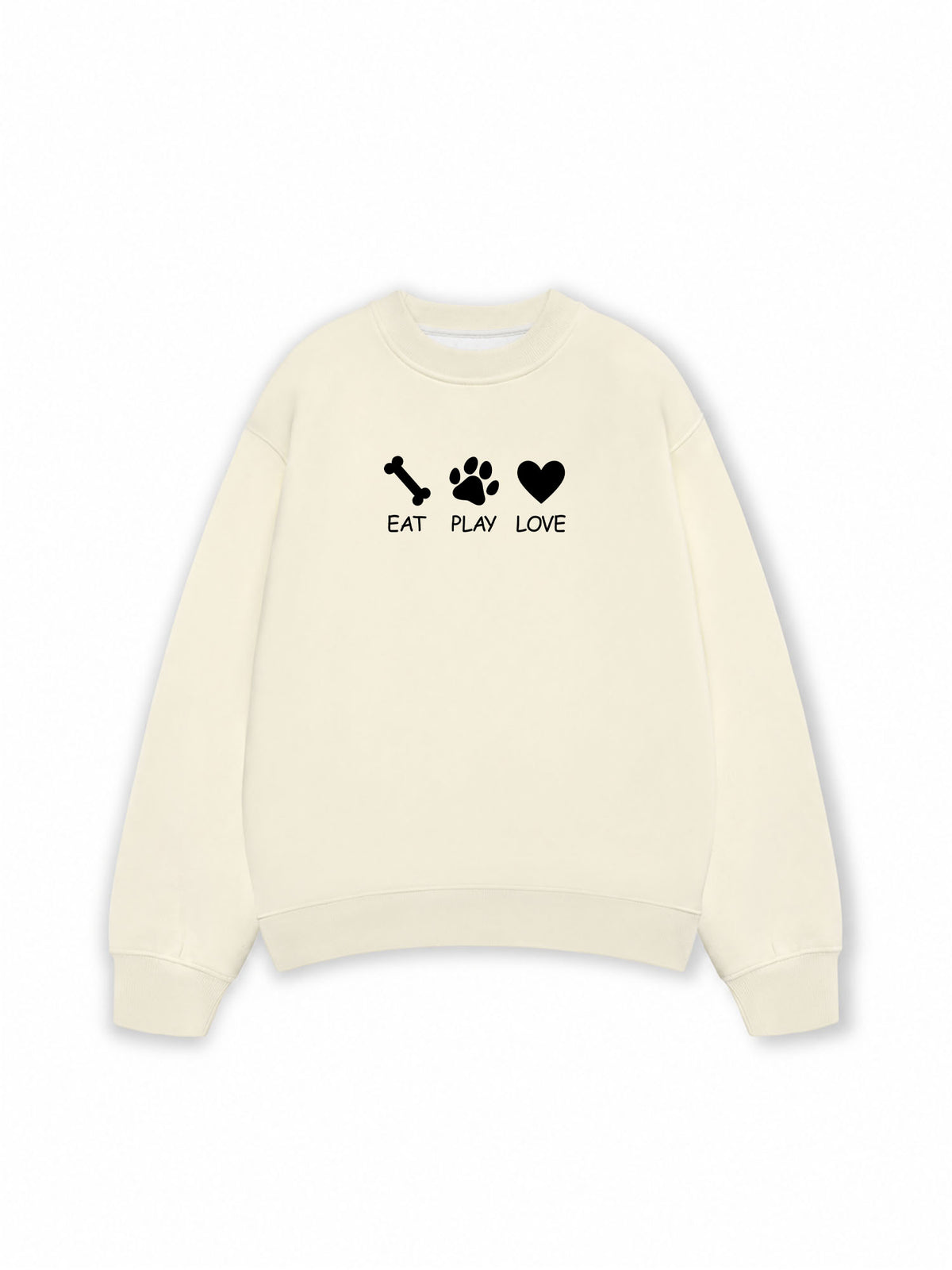 Áo Sweater Nỉ Hai Da Eat Play Love