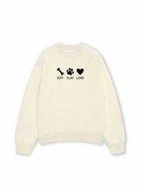 Áo Sweater Nỉ Hai Da Eat Play Love