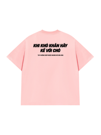 Áo Thun Relaxed Fit Khó Khăn Hãy Kể Với Chó