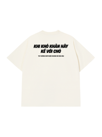 Áo Thun Relaxed Fit Khó Khăn Hãy Kể Với Chó