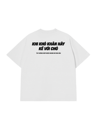 Áo Thun Relaxed Fit Khó Khăn Hãy Kể Với Chó