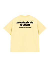 Áo Thun Relaxed Fit Khó Khăn Hãy Kể Với Chó