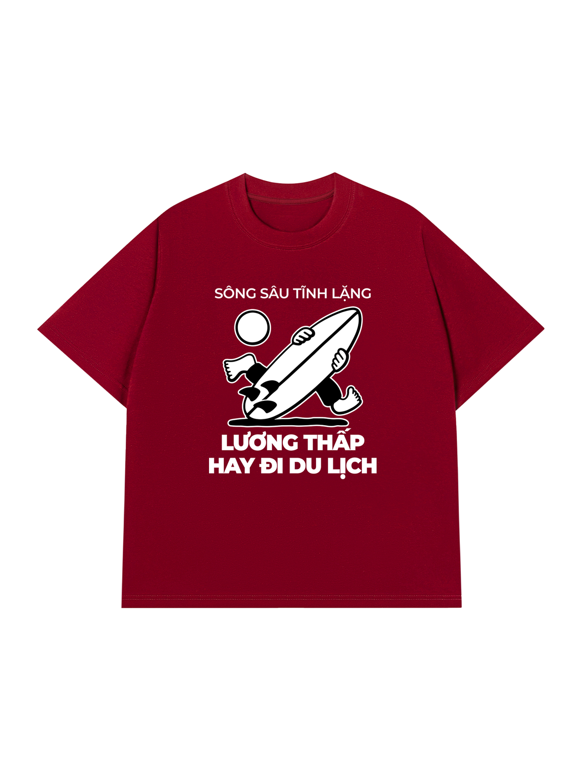 Áo Thun Relaxed Fit Lương Thấp Hay Đi Du Lịch