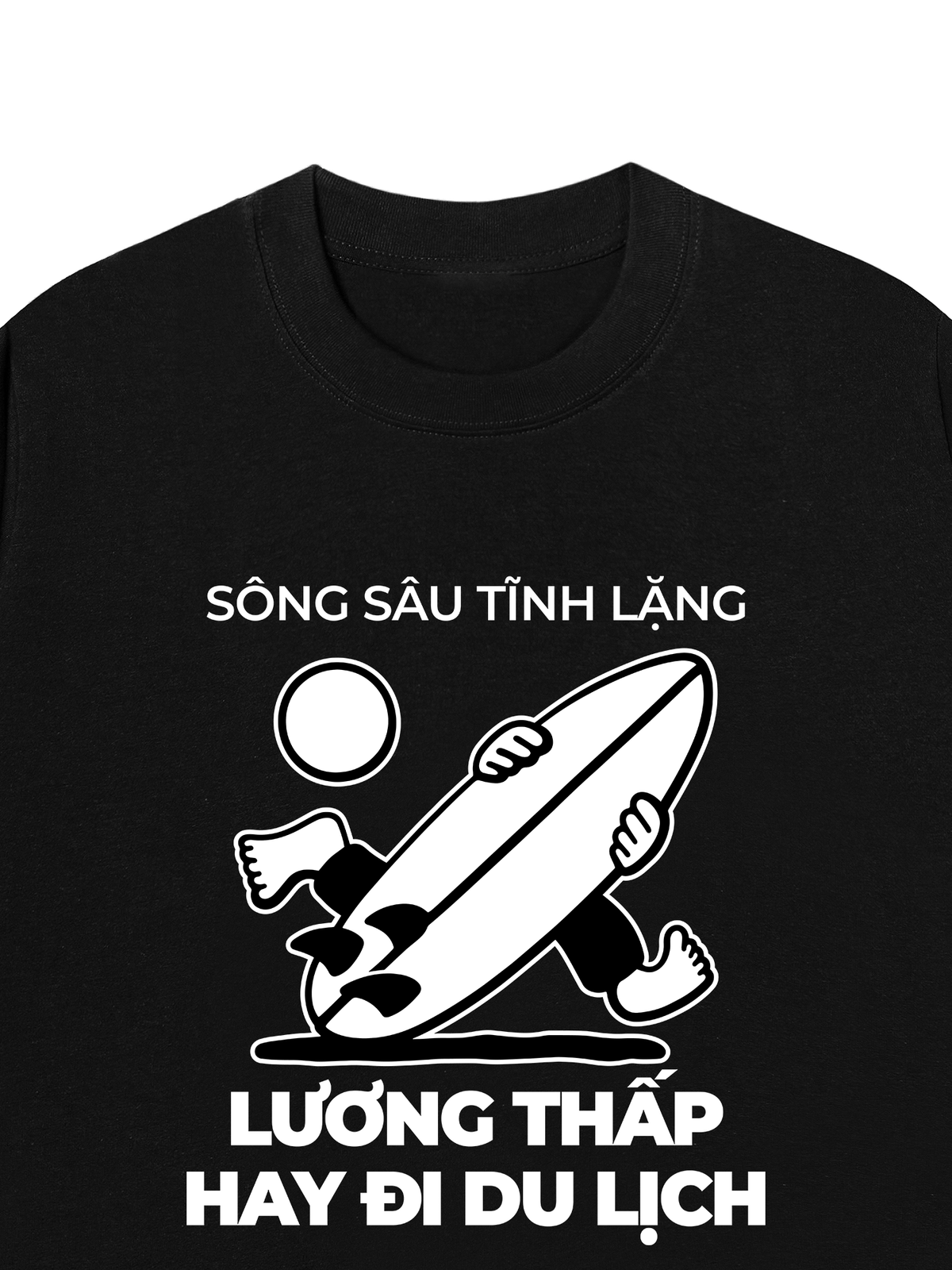 Áo Thun Relaxed Fit Lương Thấp Hay Đi Du Lịch