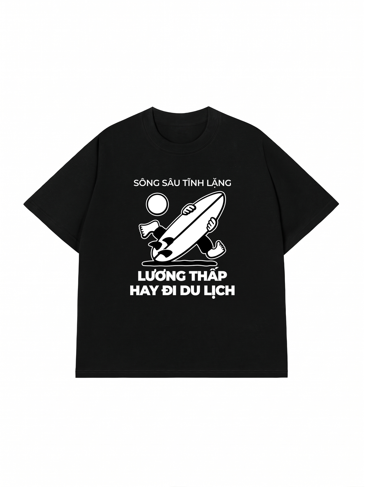 Áo Thun Relaxed Fit Lương Thấp Hay Đi Du Lịch