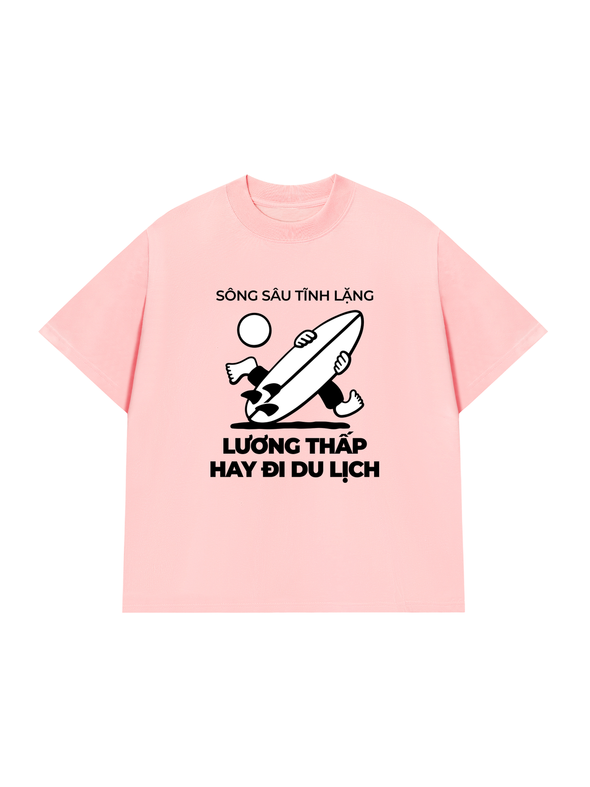 Áo Thun Relaxed Fit Lương Thấp Hay Đi Du Lịch