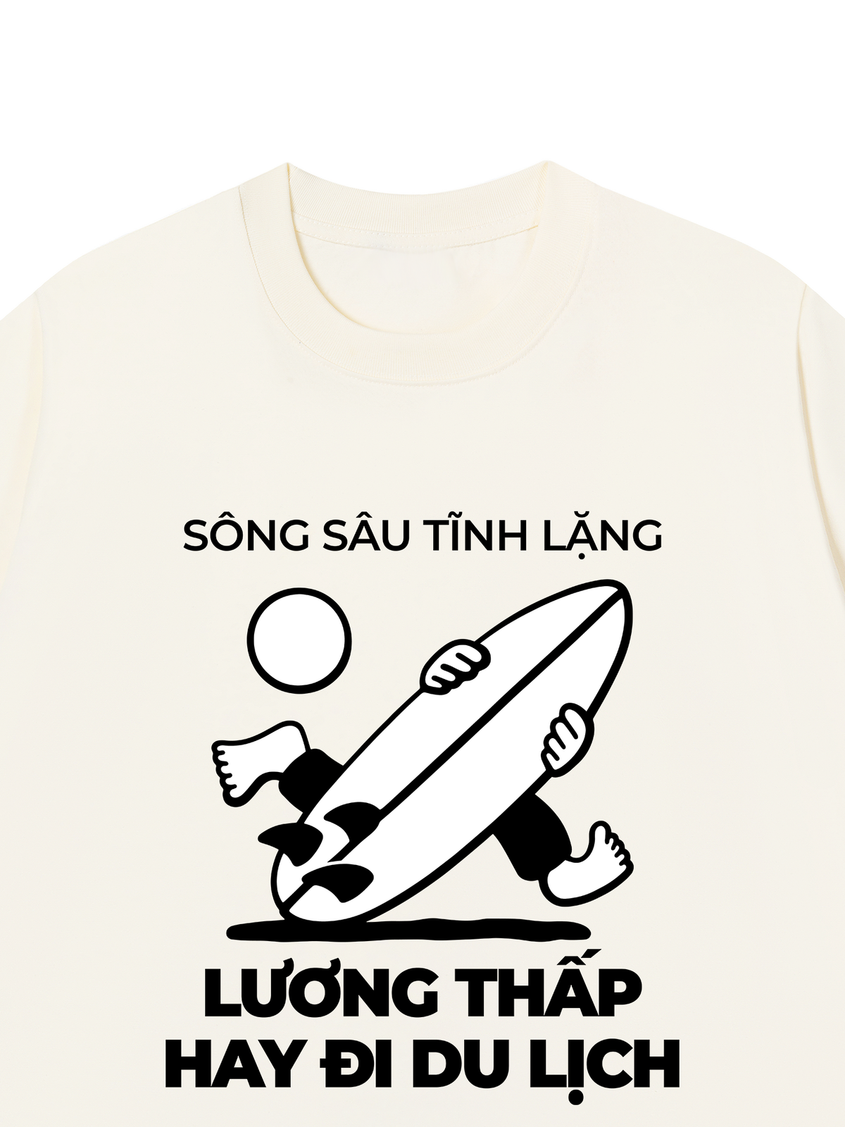 Áo Thun Relaxed Fit Lương Thấp Hay Đi Du Lịch