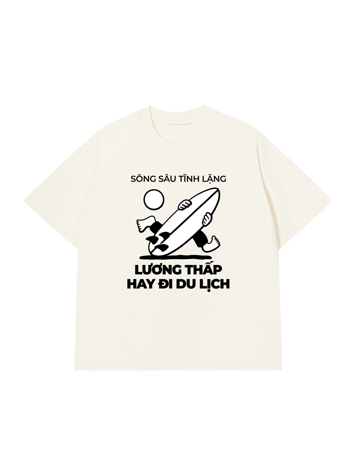 Áo Thun Relaxed Fit Lương Thấp Hay Đi Du Lịch