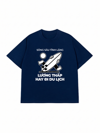 Áo Thun Relaxed Fit Lương Thấp Hay Đi Du Lịch
