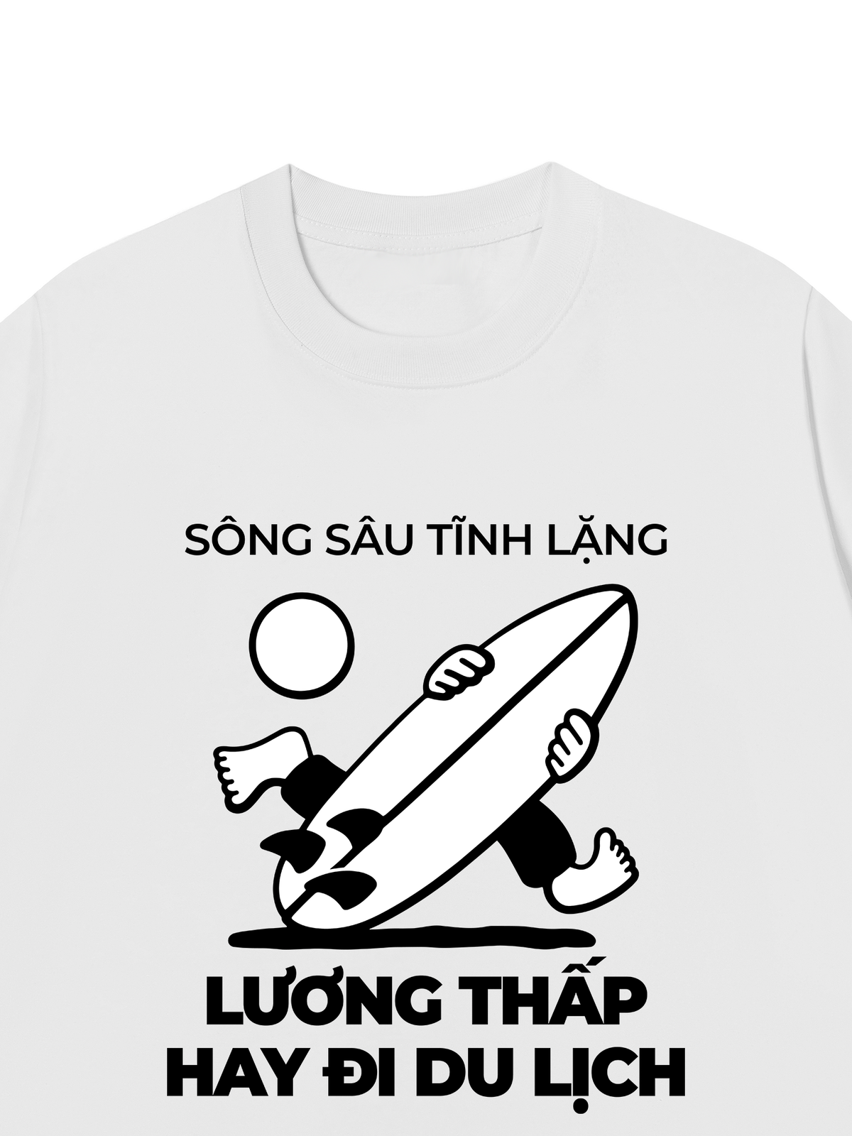 Áo Thun Relaxed Fit Lương Thấp Hay Đi Du Lịch