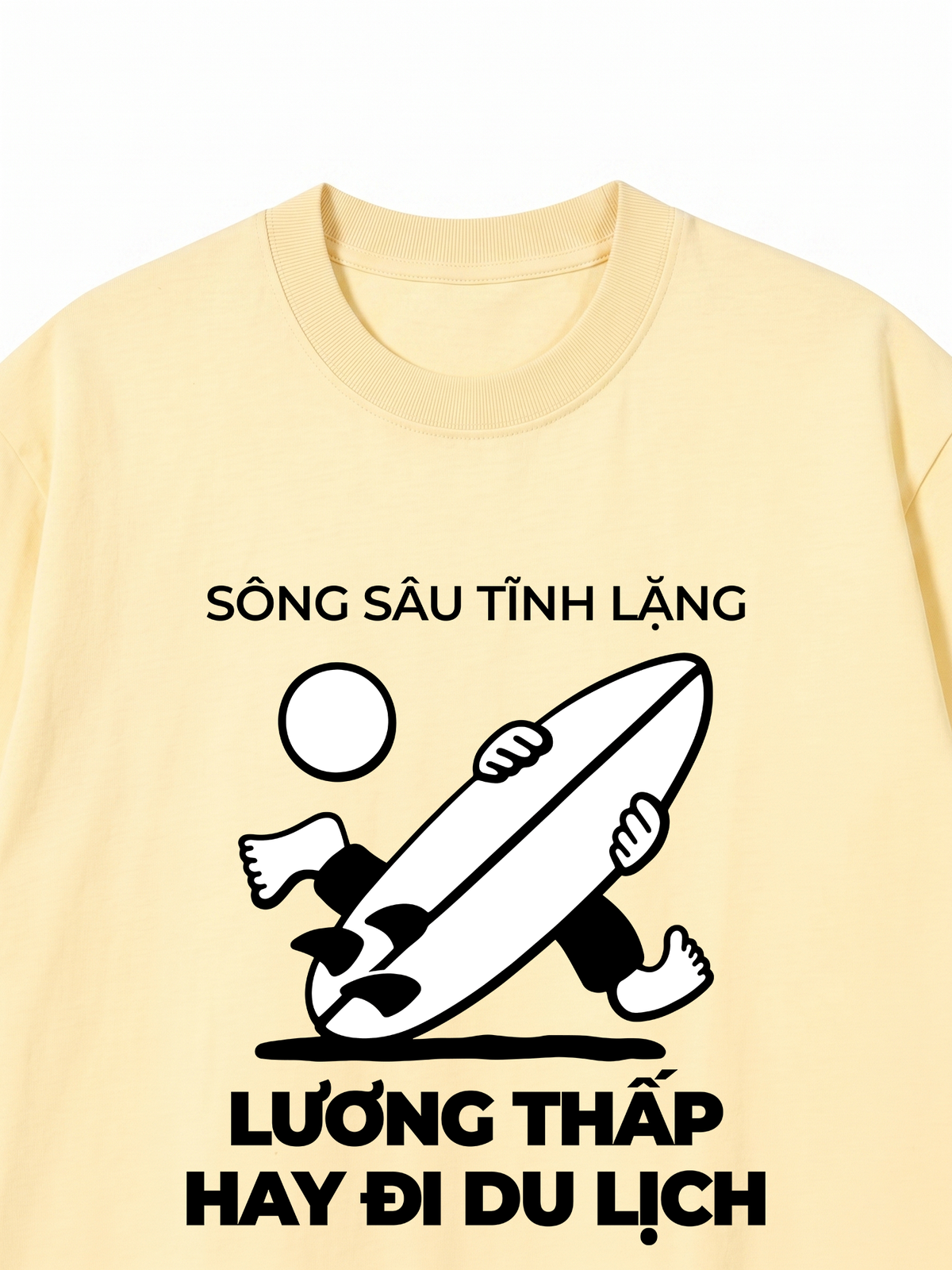 Áo Thun Relaxed Fit Lương Thấp Hay Đi Du Lịch