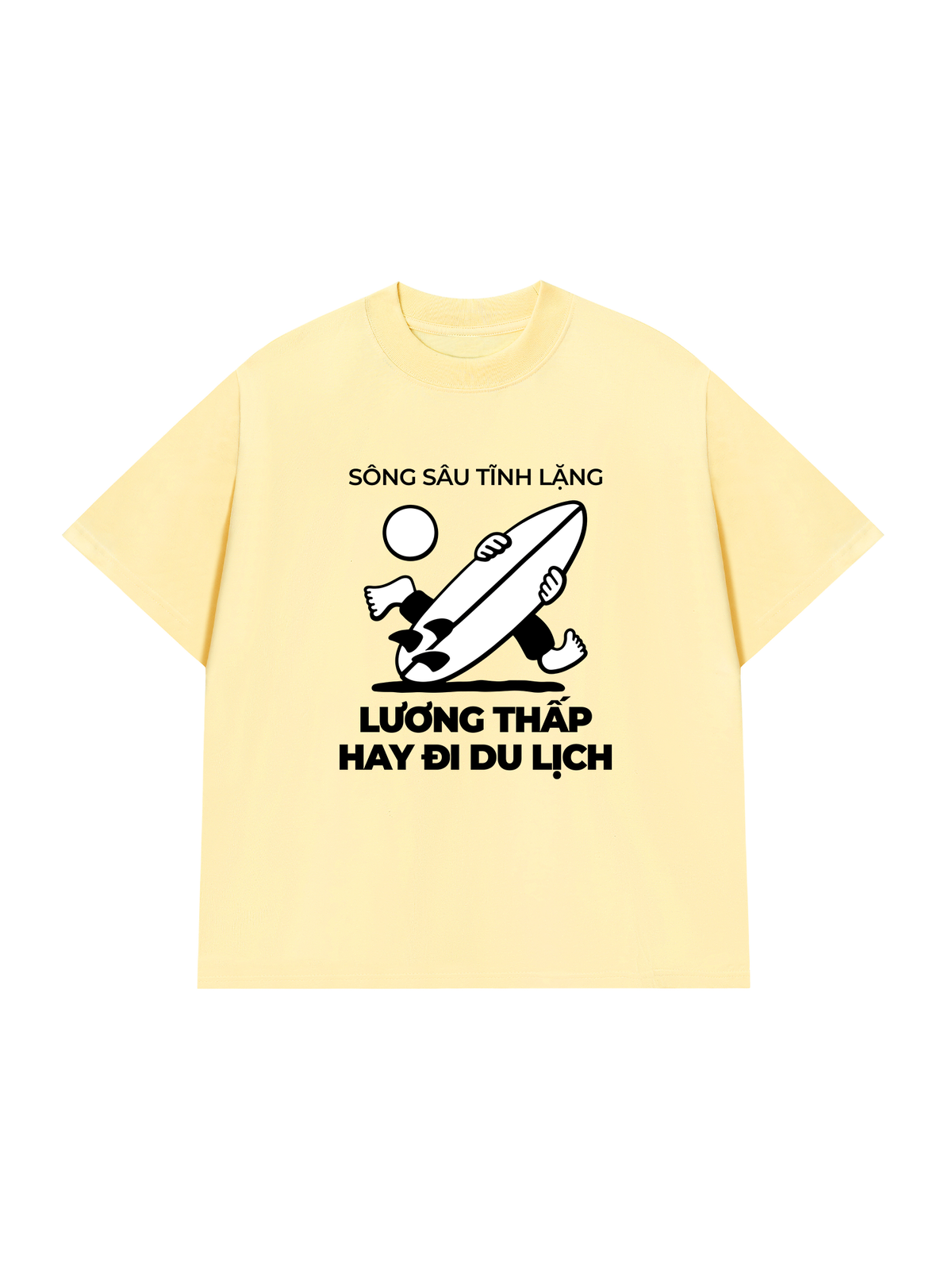 Áo Thun Relaxed Fit Lương Thấp Hay Đi Du Lịch