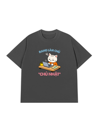 Áo Thun Relaxed Fit Làm Chủ Nhật