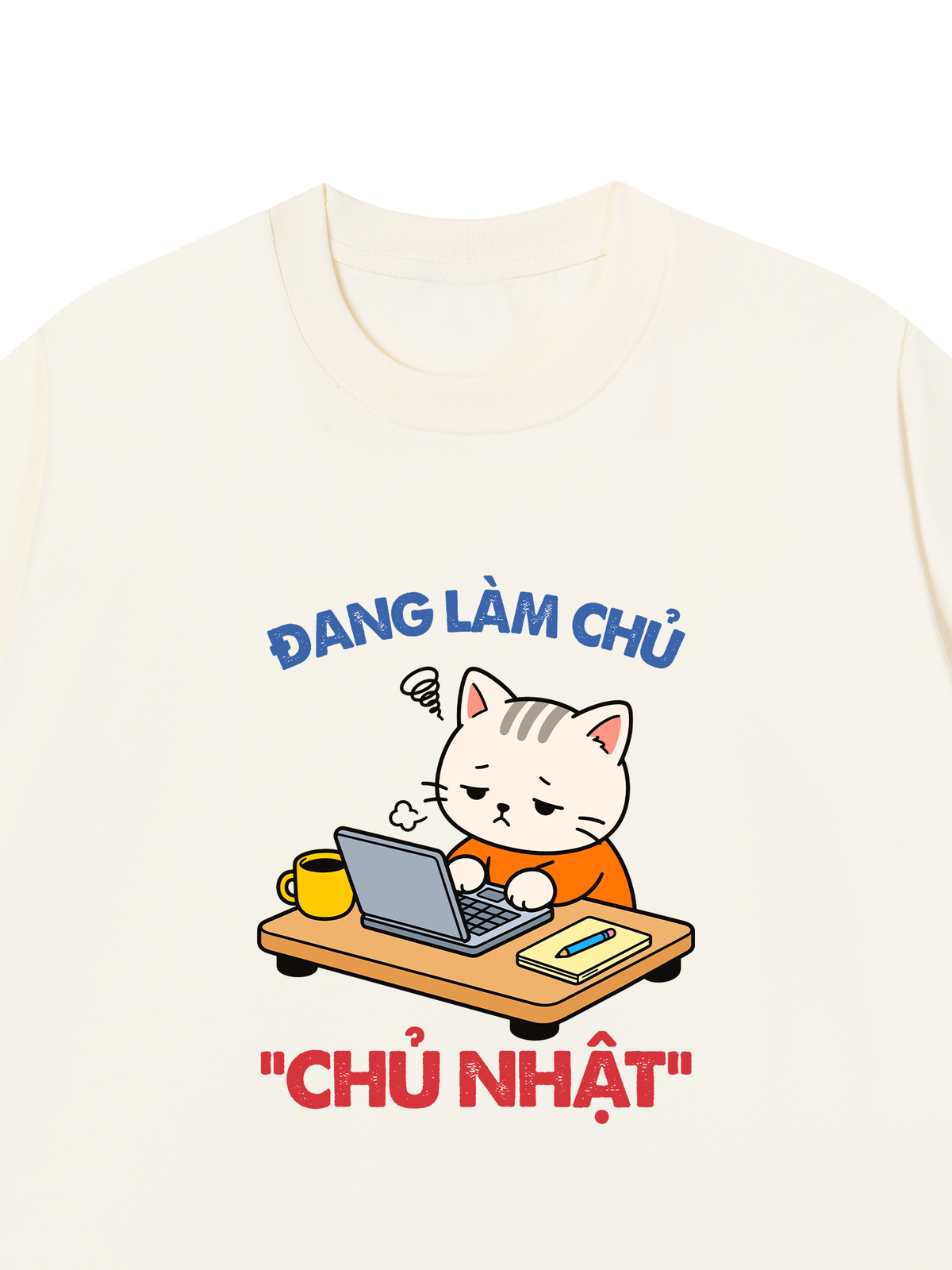 Áo Thun Relaxed Fit Làm Chủ Nhật