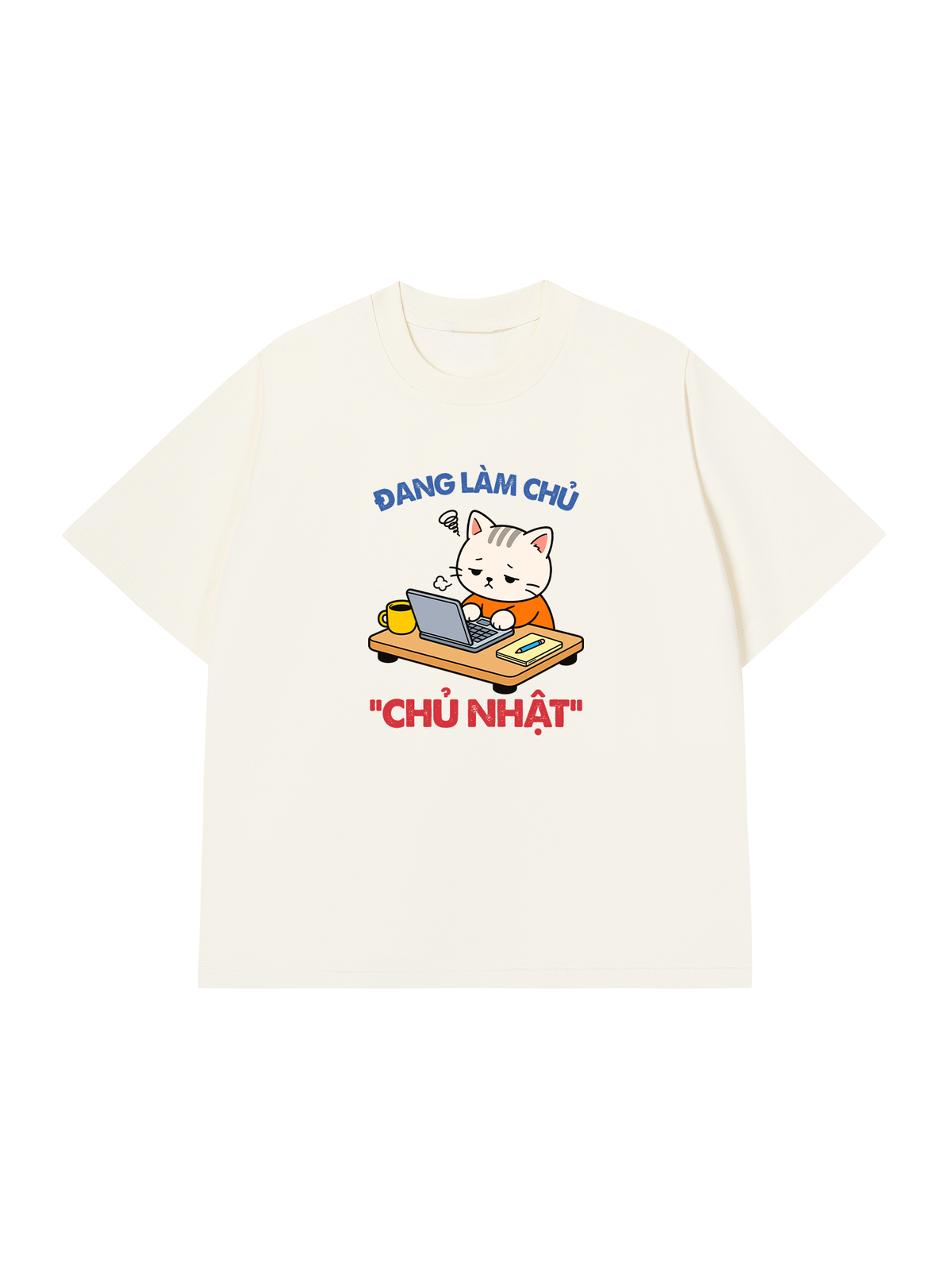 Áo Thun Relaxed Fit Làm Chủ Nhật