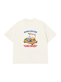 Áo Thun Relaxed Fit Làm Chủ Nhật