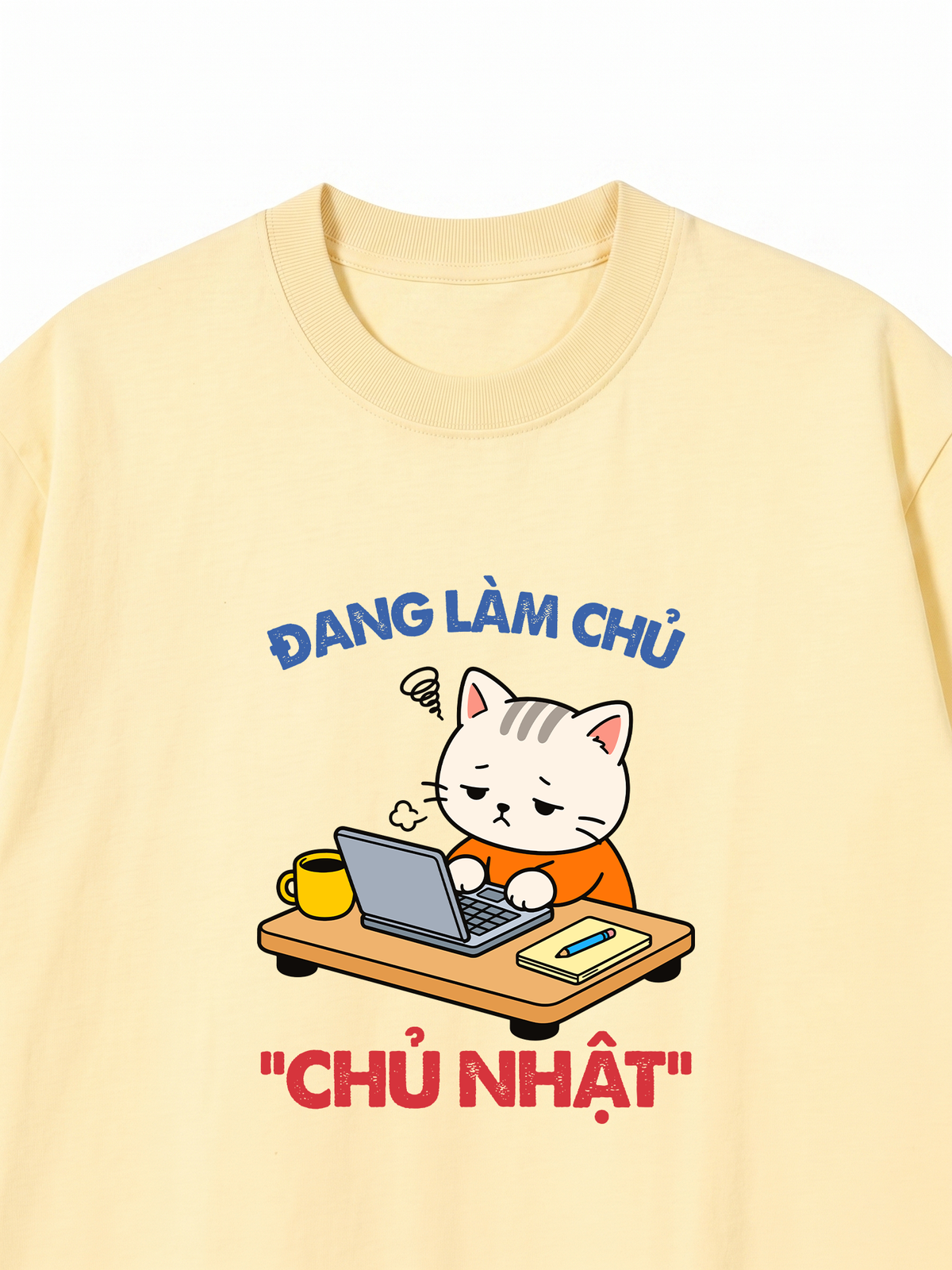 Áo Thun Relaxed Fit Làm Chủ Nhật