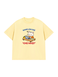 Áo Thun Relaxed Fit Làm Chủ Nhật