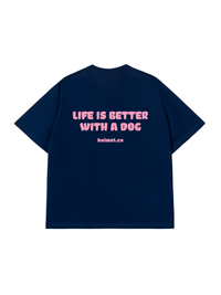 Áo Thun Relaxed Fit Life Is Better With A Dog