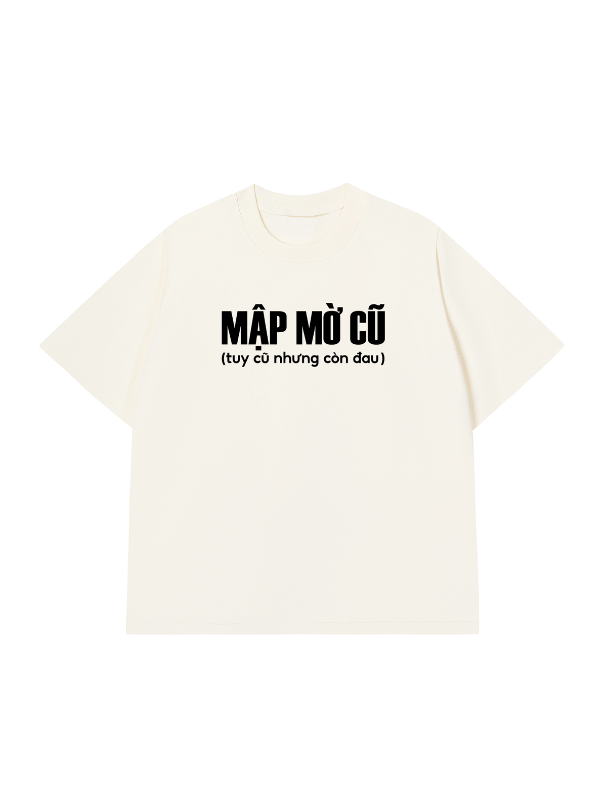 Áo Thun Relaxed Fit Mập Mờ Cũ