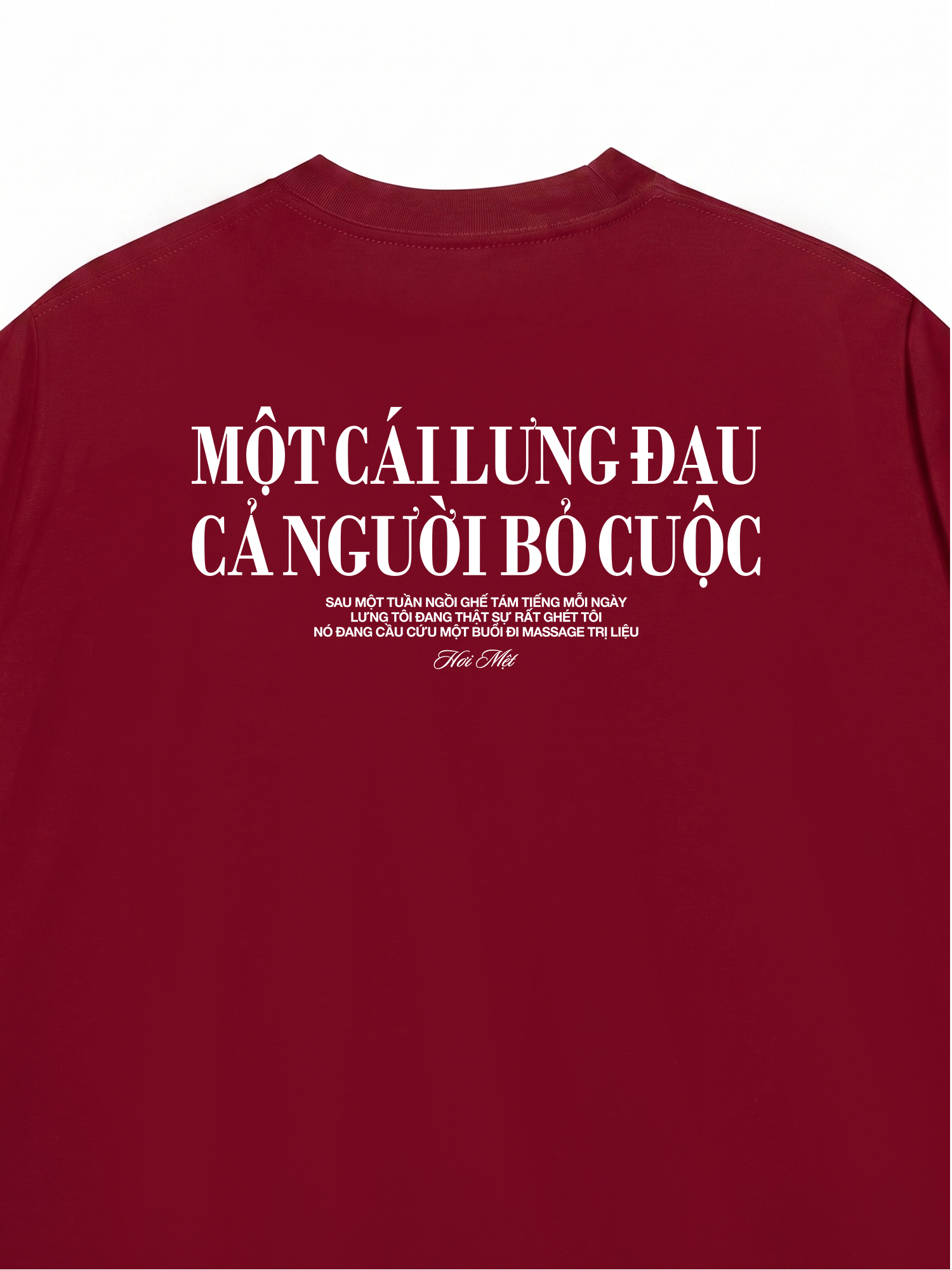 Áo Thun Relaxed Fit Một Cái Lưng Đau