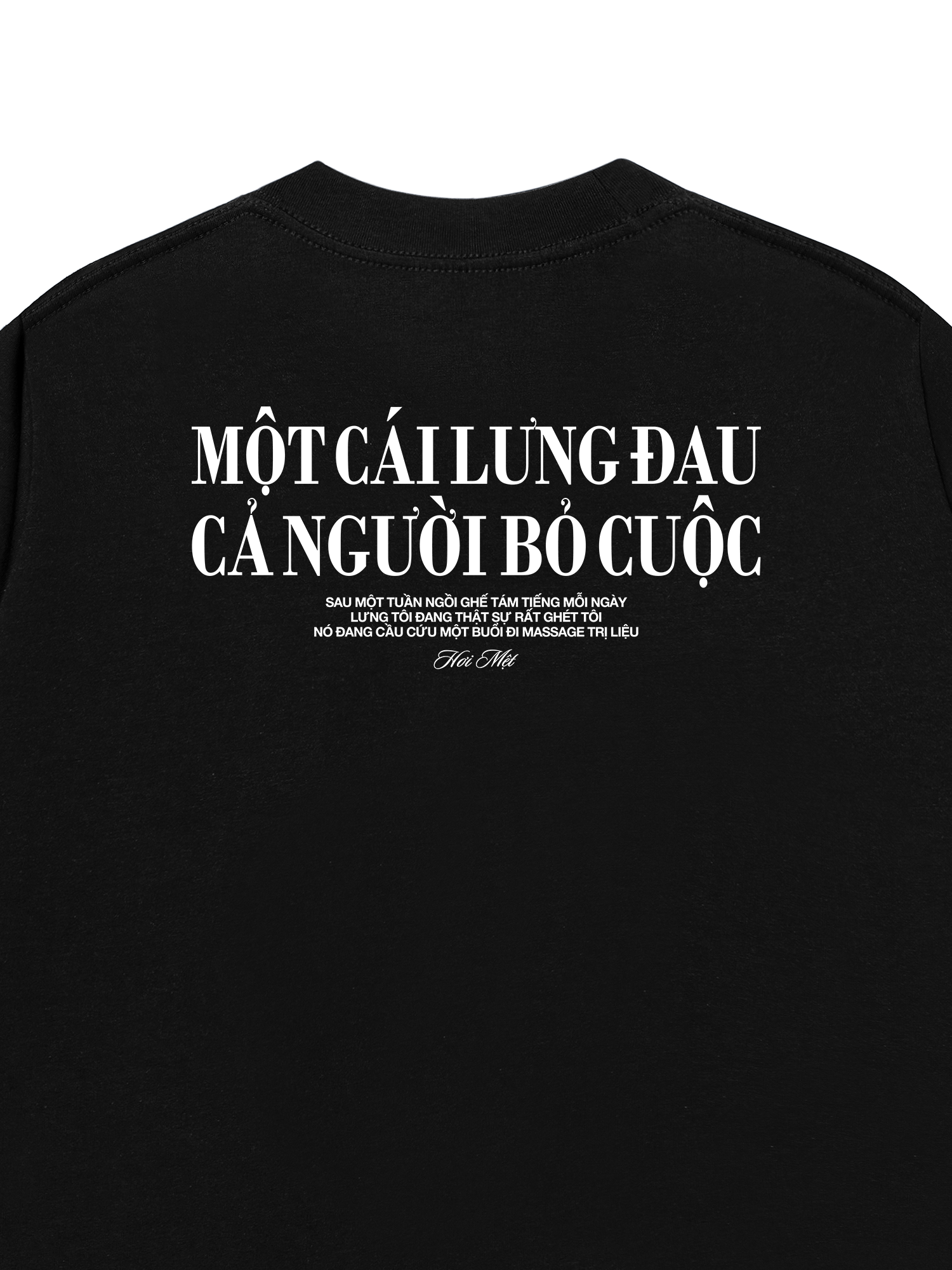 Áo Thun Relaxed Fit Một Cái Lưng Đau