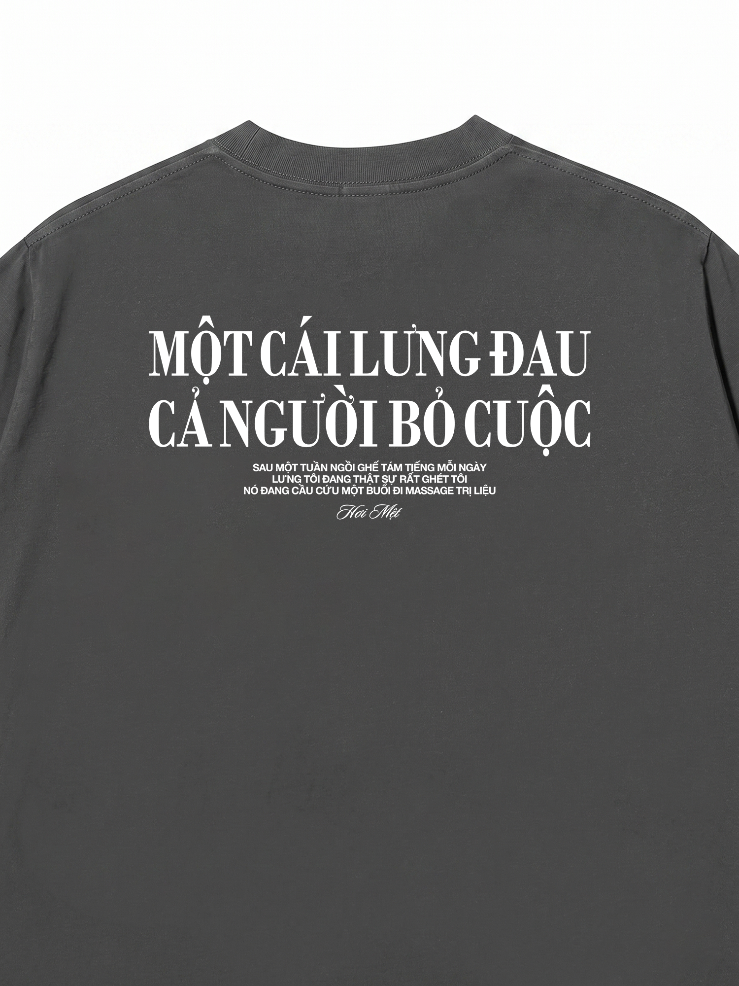 Áo Thun Relaxed Fit Một Cái Lưng Đau