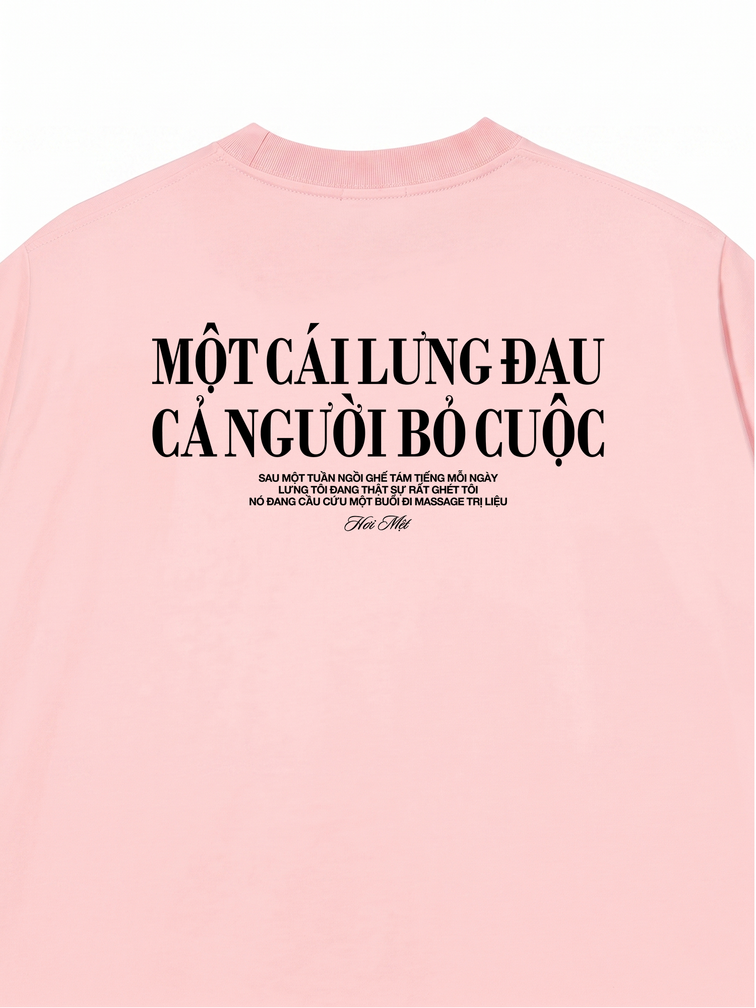 Áo Thun Relaxed Fit Một Cái Lưng Đau