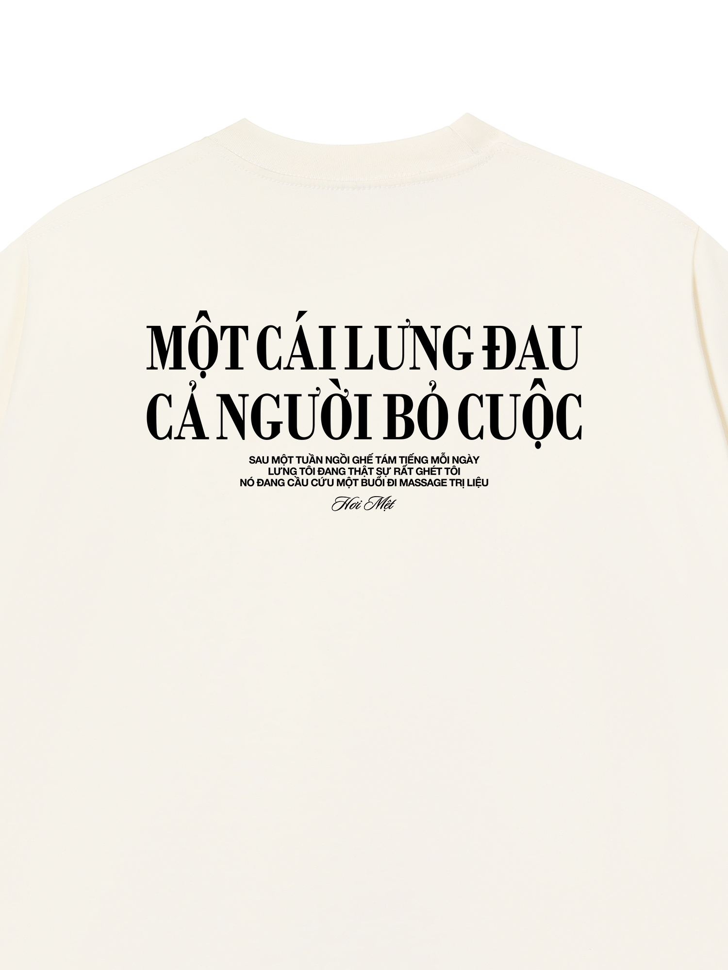 Áo Thun Relaxed Fit Một Cái Lưng Đau