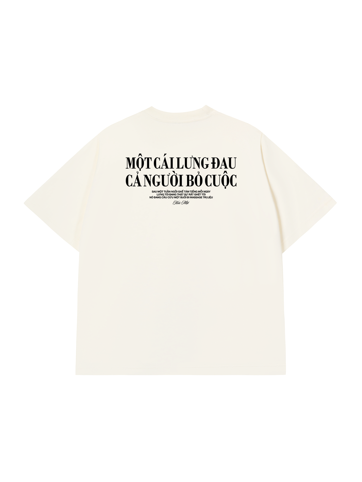 Áo Thun Relaxed Fit Một Cái Lưng Đau