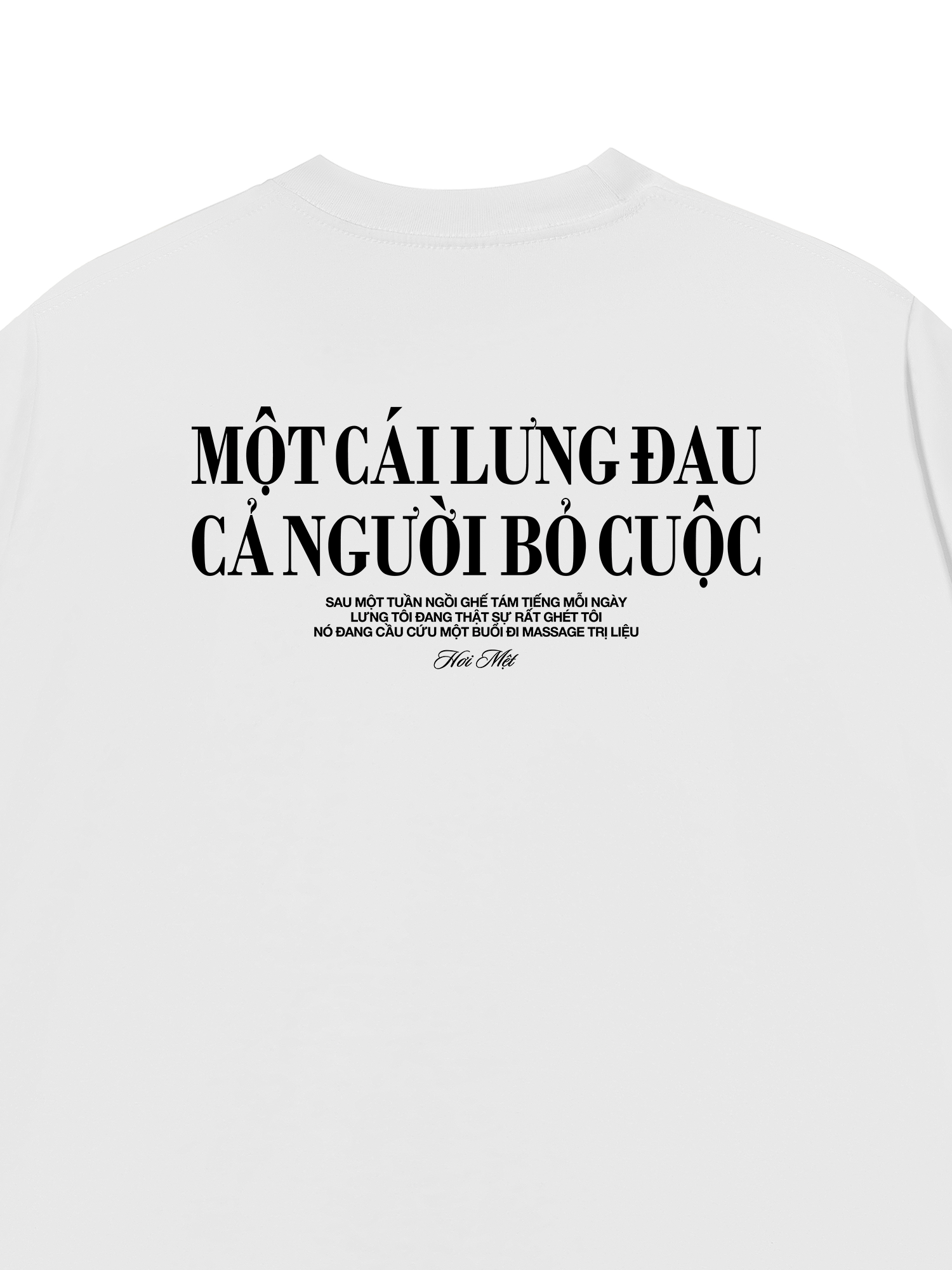 Áo Thun Relaxed Fit Một Cái Lưng Đau