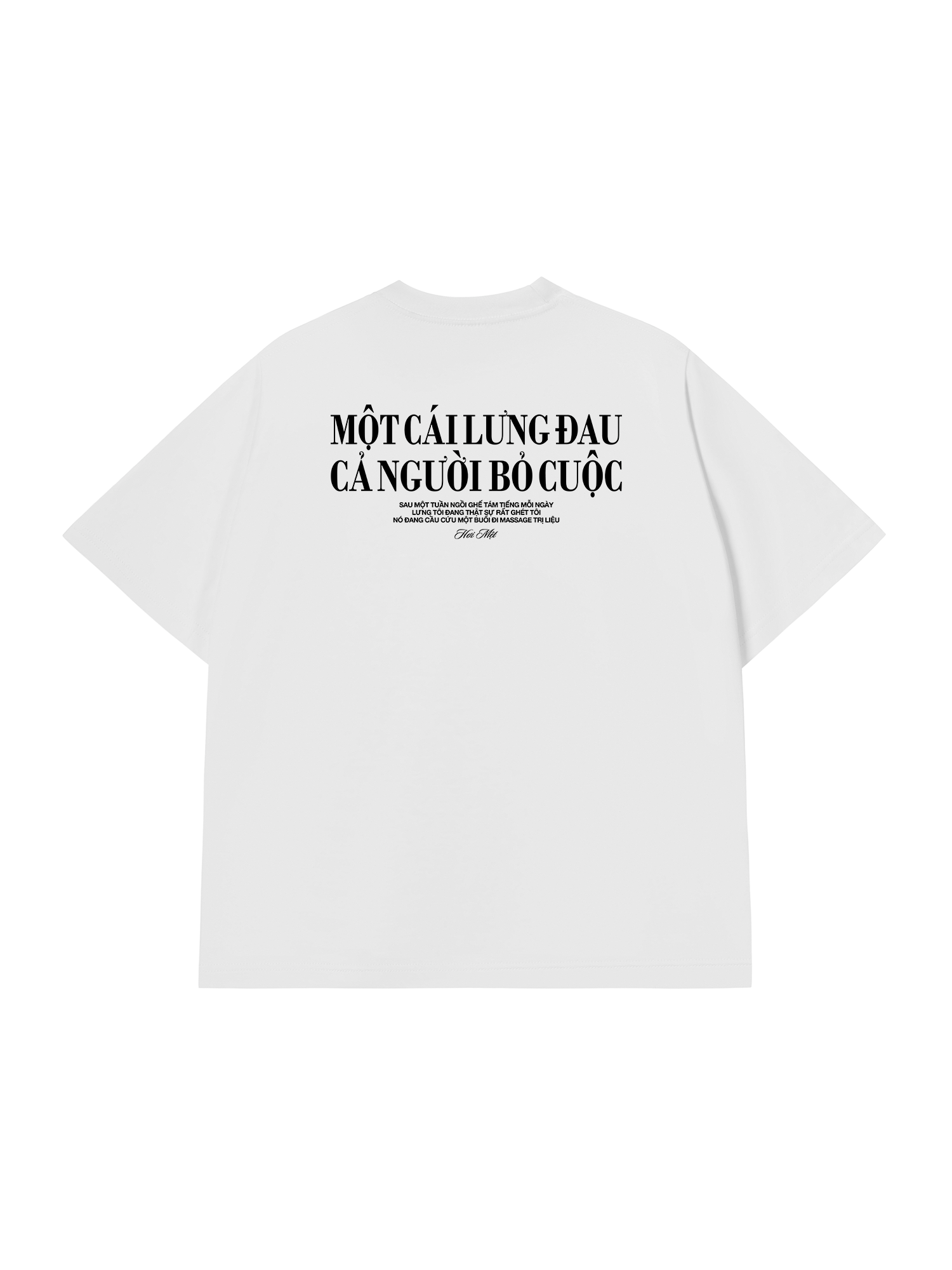 Áo Thun Relaxed Fit Một Cái Lưng Đau