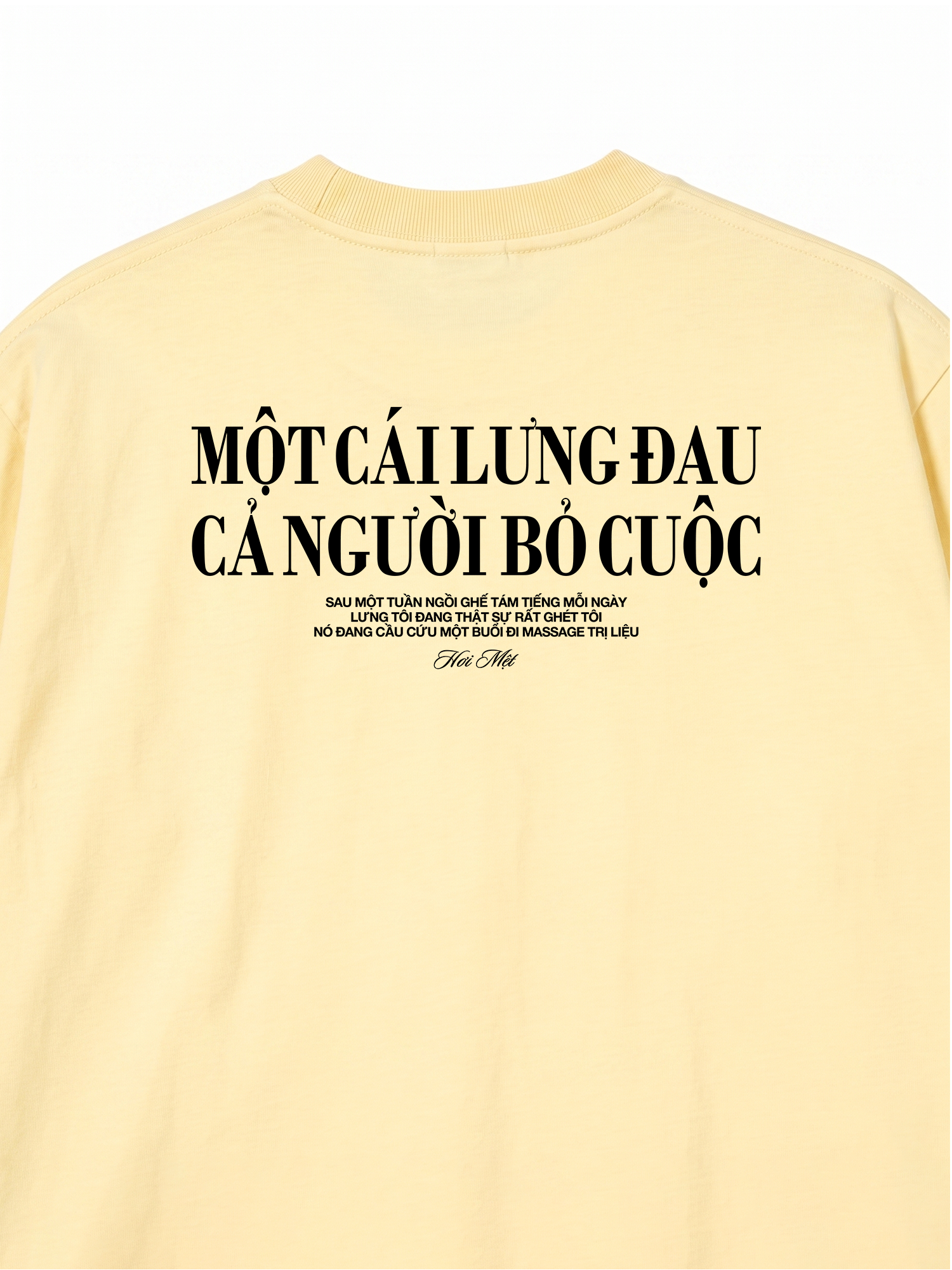 Áo Thun Relaxed Fit Một Cái Lưng Đau