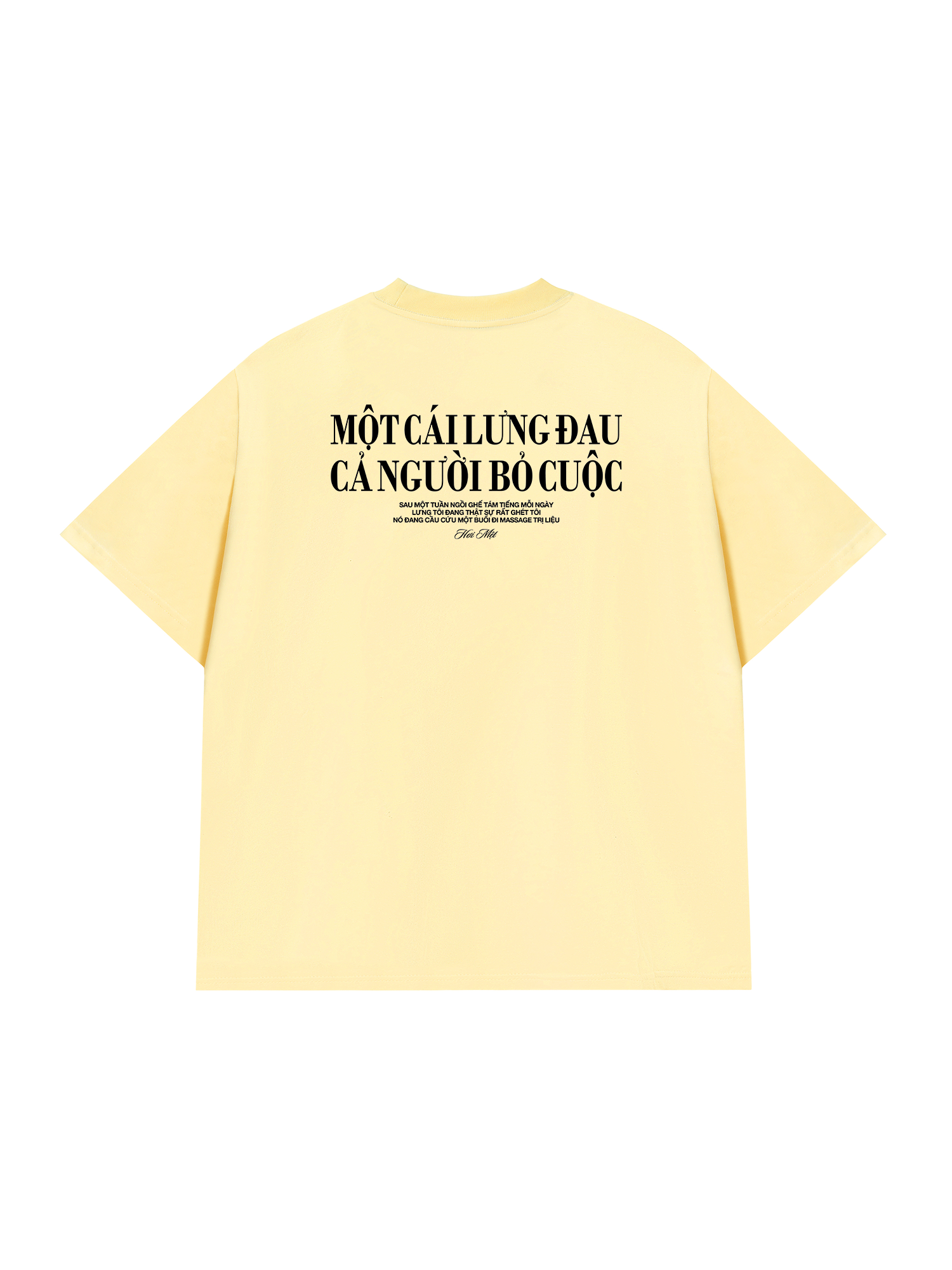 Áo Thun Relaxed Fit Một Cái Lưng Đau