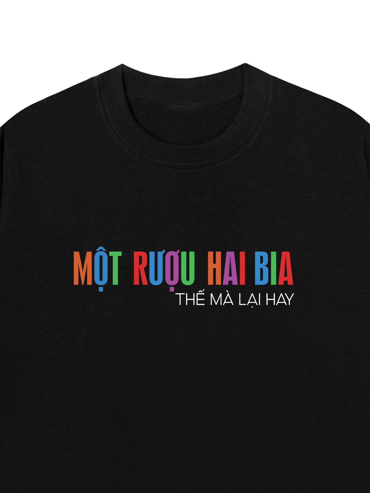Áo Thun Relaxed Fit Một Rượu Hai Bia