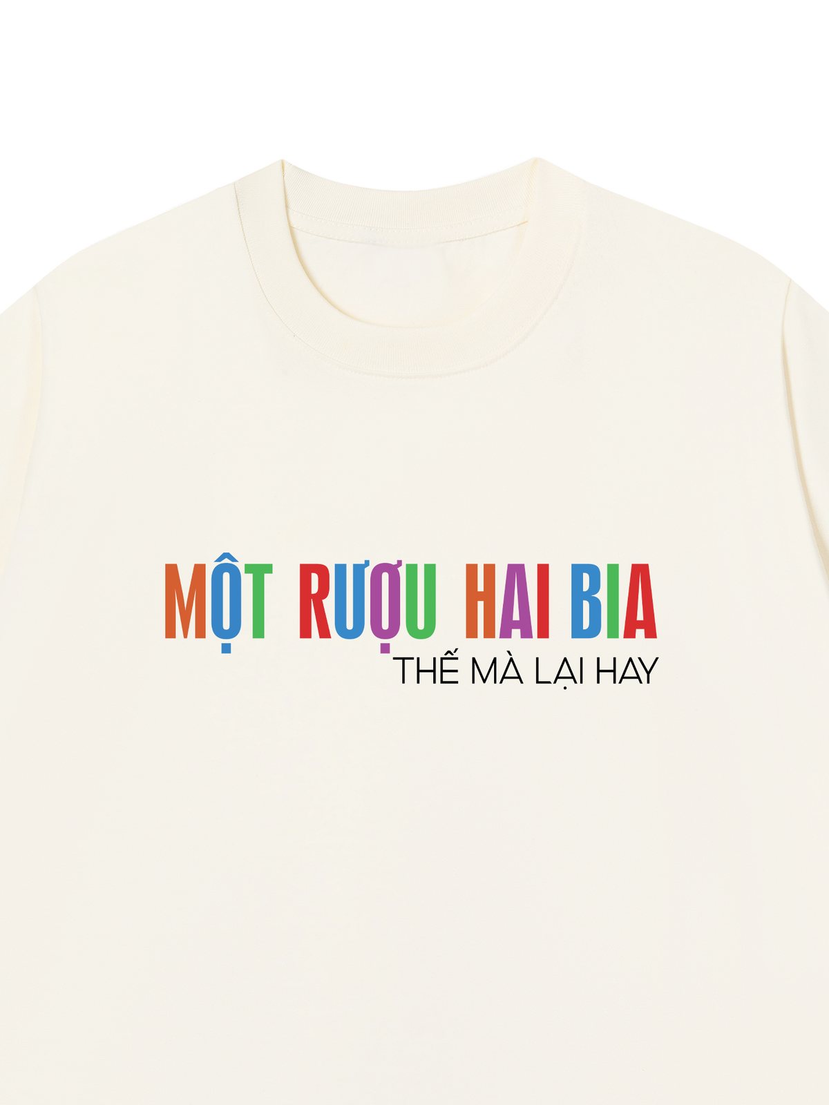 Áo Thun Relaxed Fit Một Rượu Hai Bia