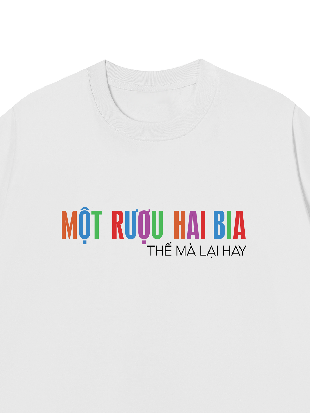 Áo Thun Relaxed Fit Một Rượu Hai Bia